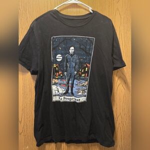 The Boogeyman Michael Myers Halloween Black Graphic Tee Mens Size Large